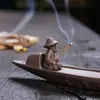 Quemador de incienso de línea de pesca transfronterizo soporte para incienso acostado cerámica creativa para pesca decoración del hogar Adornos de Artesanías de Joyería