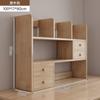 Estante Nórdica Prateleira de Armazenamento de Mesa Suporte para Livros de Mesa Prateleira de Armazenamento de Livros Multicamadas Prateleira de Armazenamento Simples na Mesa