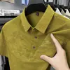 Camisa polo masculina de manga curta, camiseta com gola de lapela, nova moda casual de verão fina de manga curta para homens, disponível para atacado