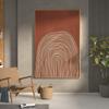 Pintura Colgante Abstracta Creativa Elegante para Sala de Estar Líneas Abstractas Geométricas de Piso a Techo Pintura Decorativa para Entrada Una Enorme