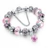 Panjia joyería de aleación de zinc de estilo étnico nuevo europeo y americano joyería de agujero grande pulsera diy con cuentas fabricante femenino
