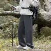 Nuevos pantalones casuales de trabajo de corte holgado para otoño para hombres y mujeres, pantalones de trabajo rectos versátiles de moda, pantalones de pierna ancha holgados de cintura alta