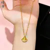 Loja de Ouro Mesmo Estilo Areia Dourada Gelo Triturado Cintilante Coração Pequena Barra de Ouro Colar Estilo Popular Feminino Fique Rico Logo Corrente da Clavícula Atacado