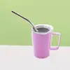 Nuevo Vaso Shot Mini de Acero Inoxidable 304 de Doble Capa con Asa Portátil Taza de Café Colorida de 3 oz para Coche