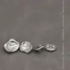 Botones metálicos cóncavo-convexos de forma irregular, versátiles para ropa, botones de abrigo, traje, abrigo, suéter, accesorios de botones irregulares