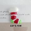 Serie navideña Calcetines de Papá Noel accesorios de resina de muñeco de nieve materiales de decoración navideña para funda de teléfono DIY accesorios para el cabello