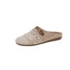 Zapatos para Mujer 2025 Primavera Nuevos Mocasines de Encaje con Punta Abierta Sandalias de Malla Hueca de Verano para Mujer