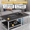 Mesa de Centro para Sala de Estar, Mesa de Té Simple Moderna para Oficina, Juego de Té Simple para Apartamento Pequeño, Mesa de Té Kung Fu Integrada