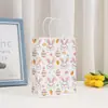Bolsa de Tela Día del Conejo de Pascua Transfronterizo Estampado de Conejito de Dibujos Animados Bolsa de Empaque Regalo de Fiesta Bolsa de Papel Kraft Compra