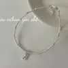 Pulsera de Plata de Ley S925 con Colgante de Oso y Perla Estilo Coreano Ins, Pulsera Linda y Dulce de Gama Alta para Mujer