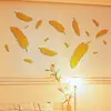 Venta al por mayor de fábrica AliExpress 3D acrílico moda estéreo decoración del hogar pegatinas de pared espejo pluma