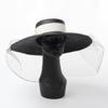 Primavera y verano nuevo sombrero grande decorativo de malla vintage con ala plana, sombrero de paja para espectáculos de escenario, fotografía, sombrero de paja con forma cóncava.