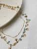 Collar de Zircón Azul Amor para Mujer Estilo Retro Corte Diseño Nicho Cool Cadena Clavícula de Alta Gama