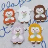 Nuevo Parche Bordado de Peluche de Oveja de Dibujos Animados Accesorios para Bolsos DIY Decoraciones para Bufandas Accesorios para Ropa Infantil