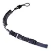 Fabricante nylon exterior militar ventilador tático missão corda anti-perda exterior mola arma corda elástica chaveiro cordão