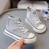 Nuevos Zapatos Infantiles Otoño 2026 para Estudiantes de Primaria, Zapatos de Lona con Velcro para Niños y Niñas con Correas Elásticas