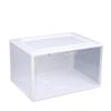 Caja de zapatos de acrílico con puerta magnética, transparente y gruesa, extraíble y a prueba de polvo, venta al por mayor, fábrica
