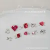 Nuevo Mono Pequeño Mismo Estilo Fondo Puntiagudo Hacha Corazón Colorido Forma Especial K9 Diamante para Uñas Material Paquete Joyería para Uñas Venta al por Mayor