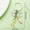 Chaveiro Pingente Criativo de Enfermagem e Medicina Eletrocardiograma Temporada de Formatura Presente de Agradecimento Acessórios de Joia Acessórios para Bolsa