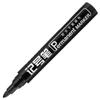 Deli Starr 6821 Marcador Negro Rojo Oleoso Pluma de Punta Grande Pluma Exprés