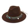 Nuevo Sombrero de ala ancha estilo Xizang con borlas vintage, Sombrero de Jazz para Hombres y Mujeres, Sombrero de Vaquero Occidental para Caballero, Sombrero de Sol con Protección Solar