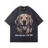 TKPA American Style Retro Street Sweet Cool Cartoon T-shirt de manga curta para homens e mulheres hiphop Street Dance Couple Meia manga Tee-shirt