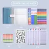 Amazon A6 Cuaderno de Hojas Sueltas Color Macarrón Portátil Almacenamiento Cuaderno Presupuesto Planificación Financiera Planificador Personalizable
