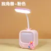 Luminária de Mesa Personalizável para Estudar, Fofa para Meninas, Alunos do Ensino Fundamental Fazendo Lição de Casa, Mesa com Proteção para os Olhos, Modelo de Carregamento Princesa Menina