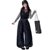 Conjunto de Polainas de Lunares para Niña, Nuevo Otoño 2026 Estilo Coreano, Top Camisola, Elegantes Pantalones Largos de Lunares