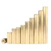 Columna Hexagonal de Cobre de Doble Paso Columna de Cobre de Cabeza Plana Espárrago Hueco Columna de Cobre Chasis Placa Base Columna de Aislamiento M2M2.5M3M4M5M6