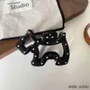 Pinza para el Cabello de Cachorro de Lunares para Mujer, Pinza de Tiburón Nueva, Simple y de Alta Gama, Pinza Pequeña para la Parte Posterior de la Cabeza, Accesorios para el Cabello, Tocado