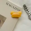 Pinza para el pelo de oso de color caramelo dulce y linda, pinza lateral de color gelatina para mujer, pinza para el flequillo