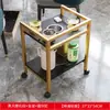 Mesa de centro de Mahjong, Estante para té, Mesa de Mahjong de doble capa, Mesa auxiliar pequeña, Estante de almacenamiento dedicado para casa de té, Mesa de té para sala de cartas