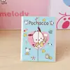 Espelho Dobrável de Três Dobras Fofo de Desenho Animado Kulomi Espelho de Maquiagem de Mesa para Dormitório Estudantil Espelho de Maquiagem Portátil Dobrável com Porta Dupla