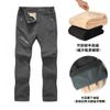 Pantalones de combate desmontables de lana de cordero para hombre y mujer, pantalones softshell para exteriores, pantalones de senderismo, pantalones de esquí con forro polar engrosado, a prueba de viento e impermeables