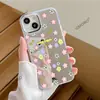Novo Produto de Primavera Ins Colorido Design de Flores Adequado para iPhone 17 Case Espelho de Maquiagem Apple 16 Pro Case de Telefone de Alto Valor