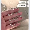Brincos Minimalistas de Zircônia Estilo Coreano para Mulheres, Presilhas de Orelha Unisex Simples e Modernas, Brincos Versáteis Estilo Doce-Descolado