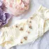 Suministro a Largo Plazo de Ropa Interior Triangular Linda para Mujer Estilo Japonés Fresca Estampada Multicolor de Seda de Leche Bordada de Princesa