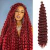 Cabello Crochet de Fibra No Química Europeo y Americano Transfronterizo Trenzado Trenza Sucia Giro Profundo Peluca Ola Profunda Mango de Cabello Venta Caliente