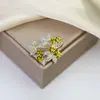 Broche Transfronterizo Nuevo de Alta Gama Lazo Insecto Flor Femenino Anti-Exposición Fijo Ropa Versátil Corsage