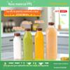 Garrafa de plástico resistente a altas temperaturas transparente bebida quente atacado chá de leite suco de leite de soja leite café bebida garrafa PP grau alimentício