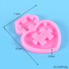 Molde de Silicona para Llavero DIY Goteo de Gel Amor Hueso Copa de Vino Mariposa Coche Aromaterapia Cera Decoración de Armario