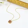 Colar de Coração Multi-Uso Transfronteiriço para Mulheres Design de Nicho Chinc Elegante Trevo de Quatro Folhas Bijuteria da Moda Atacado