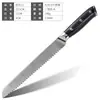Cuchillo de chef con patrón de Damasco transfronterizo cortado con láser, cuchillo para frutas, juego de cuchillos de acero inoxidable, cuchillo de estilo japonés, cuchillo Santoku, cuchillo de cocina