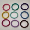 Suministro del Fabricante Gomas de Pelo de Color Lisas Estilo Coreano Alta Elasticidad Gomas de Pelo Básicas para Atar el Cabello Gomas de Pelo de Nylon de Color