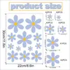 Adesivos de Parede Flor Margarida Transfronteiriços Coloridos Autoadesivos Decoração de Casa Quarto Berçário Jardim de Infância Quarto de Crianças Adesivos de Parede