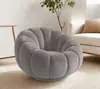 Sillón Sofá Perezoso de Calabaza, Sillón Reclinable de Algodón Comprimido al Vacío Sofá de Ocio con Reposapiés