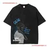 Camiseta Manga Curta Gola Redonda Y2K Roupas Masculinas Novidades