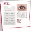 Agengpo Pestañas Postizas Enteras Naturales Tallo Delgado Tallo Transparente Pestañas Postizas Cabello de Hada Planas Pestañas de Fiesta Una Pieza
