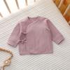 Ropa de bebé recién nacido de media espalda, mono de bebé, primavera y otoño, ropa de base sin huesos de algodón puro Aa para bebés y niños pequeños, cuatro estaciones